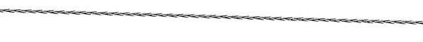 14k White Gold Round Wheat Chain
