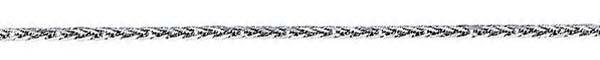 14k White Gold Square Wheat Chain