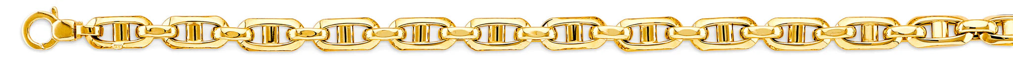 14K Yellow Gold Hollow Anchor Chain