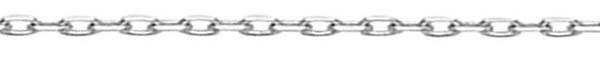 14k White Gold D/C Rolo Chain