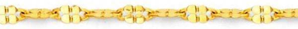 14k Gold Mirror Link Chain