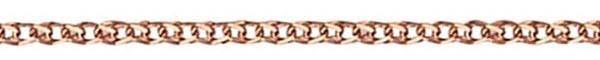 14k Rose Gold Flat Wheat Chain