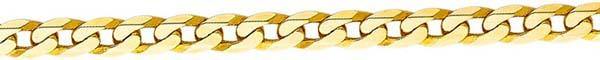14k Gold Square Curb Chain