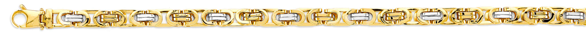 Two Tone Flat Byzantine Chain