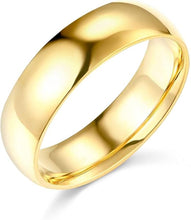 Load image into Gallery viewer, 14K Yellow Gold 6mm Plain Traditional Comfort Fit Wedding Band