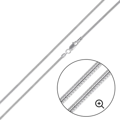 Italian Solid Sterling Silver Round Snake Chain 025 - 1.1mm Elegant Nickel Free Necklace with Spring Clasp Closure