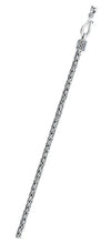 Load image into Gallery viewer, Sterling Silver Bali Foxtail Chain 2.5 mm Chain