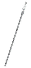 Load image into Gallery viewer, Sterling Silver Bali Foxtail Chain 2.5 mm Chain
