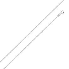 Load image into Gallery viewer, Italian Solid Sterling Silver Fancy Figaro Link Chain 040-1.5 mm with Spring Ring Clasp Closure