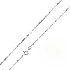 Italian Solid Sterling Silver Box Chain 012-0.7mm Nickel Free Necklace with Spring Ring Clasp Closure