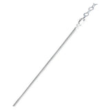 Sterling Silver Snake 020 Chain With Extension