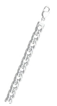 Load image into Gallery viewer, Sterling Silver Rombo 200-10mm Double Link Chain with Lobster Clasp