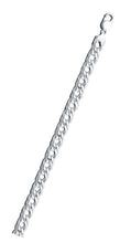 Load image into Gallery viewer, Sterling Silver Rombo 120-6.5mm Double Link Chain with Lobster Clasp