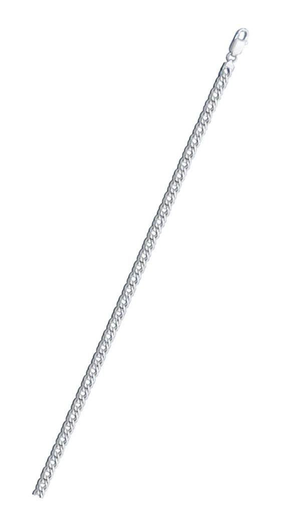 Sterling Silver Rombo 040-2.5mm Double Link Chain with Lobster Clasp