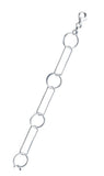 Sterling Silver Anti Tarnish Open Circle 080 Staple Chain