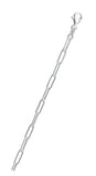 Sterling Silver Round Wire Paperclip 100 Chain