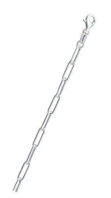 Sterling Silver Round Wire Paperclip 120 Chain