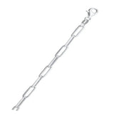 Italian Sterling Silver Staple 120 Chain