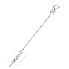 Load image into Gallery viewer, Sterling Silver 025-0.8mm Cable Chain with Spring Clasp Closure