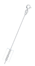 Load image into Gallery viewer, Sterling Silver 025-0.8mm Shiny Cable Chain with Spring Clasp Closure