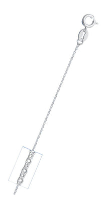 Sterling Silver 025-1.8mm Shiny Cable Chain with Spring Clasp Closure
