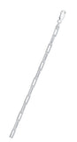 Italian Sterling Silver Flat Edge Paperclip 120 Chain