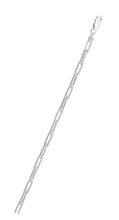 Load image into Gallery viewer, Italian Sterling Silver Flat Edge Paperclip 100 Chain