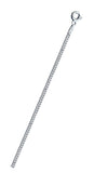 Italian Sterling Silver Diamond Cut Curb 065-2.2mm  Chain