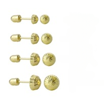 Load image into Gallery viewer, Tresoli Sterling Silver Gold Plated Mushroom Screw Back Earring