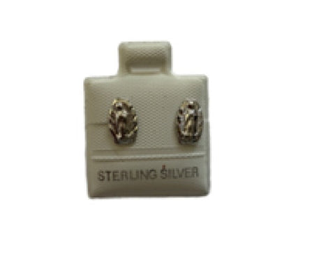 SilaDore Sterling Silver Rhodium Plated Large Virgin Mary Screw Back Earring