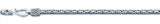 Sterling Silver Oxidized 3mm Byzantine Bali Necklace, Length 10