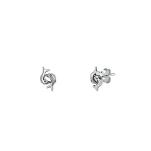 Load image into Gallery viewer, Sterling Silver Dolphin Small Stud Earrings