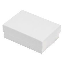 Load image into Gallery viewer, Matte White Cotton Filled Jewelry Gift Box
