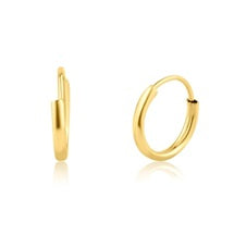 Load image into Gallery viewer, OroTrue 14K Yellow Gold 7.2mm Huggie Hoop Earring