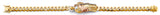 14K Tri Color Gold St. Jude ID Cuban Link Bracelet