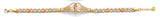 14K Tri Color Gold St. Jude ID CZ Bracelet