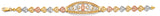 14K Tri Color Gold Guadalupe ID Bracelet