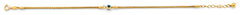 14K Yellow Gold Evil Eye Center Bracelet