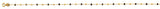 14K Yellow Gold Bead Black Enamel Bracelet And Anklet