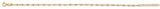 14K Tri Color Gold Fancy DC Bead Bracelet And Anklet
