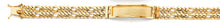 Load image into Gallery viewer, 14K Yellow Gold 2Line Figaro ID Bracelet