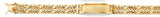 14K Yellow Gold 2Line Figaro ID Bracelet