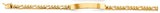14K Yellow Gold Figaro Link ID Bracelet