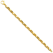 Load image into Gallery viewer, 14K Yellow Gold Lock Fancy Hollow Bracelet
