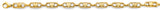 14K Yellow Gold Fancy Screw Link Men's Bracelet