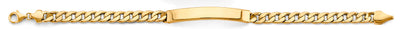 14K Yellow Gold Hollow Cuban ID Bracelet
