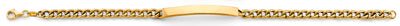 14K Yellow Gold Cuban ID Hollow Bracelet