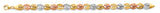 14K Tri Color Gold Fancy Bracelet