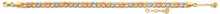 Load image into Gallery viewer, 14K Tri Color Gold Butterfly Fancy Bracelet