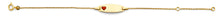 Load image into Gallery viewer, 14K Yellow Gold Heart Baby ID Bracelet